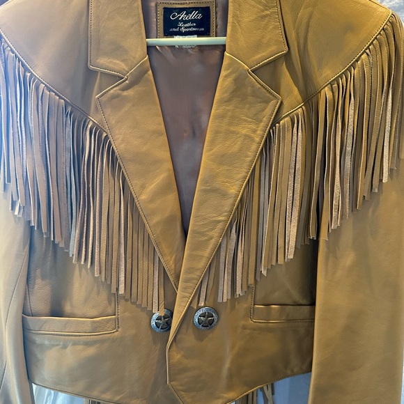 Women’s Arella leatherr jacket - Picture 1 of 5